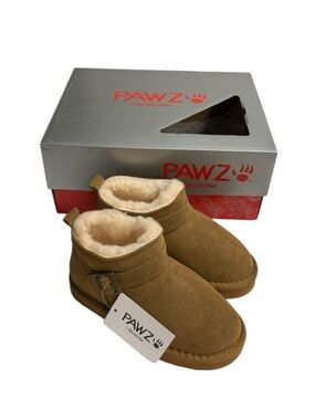 PAWZ Genuine Suede Amy Ankle Boots